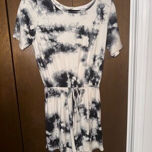 First Love Monochrome Tie-Dye Romper
